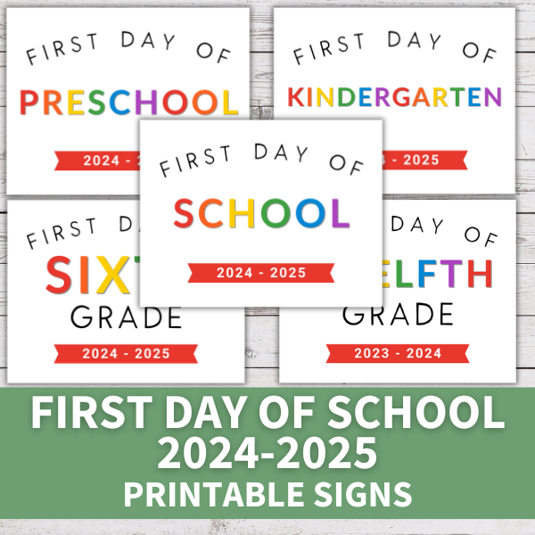 2024-2025 First Day of School Signs (Printables) – Living Well Mom 2024-2025-first-day-of-school-signs-printables-living-well-mom