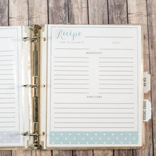 Load image into Gallery viewer, The Complete Recipe Binder System (printables)
