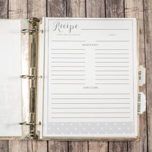 Load image into Gallery viewer, The Complete Recipe Binder System (printables)