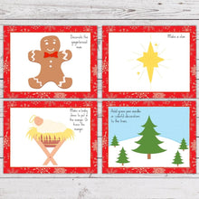 Load image into Gallery viewer, Christmas themed playdough mats on white wood background
