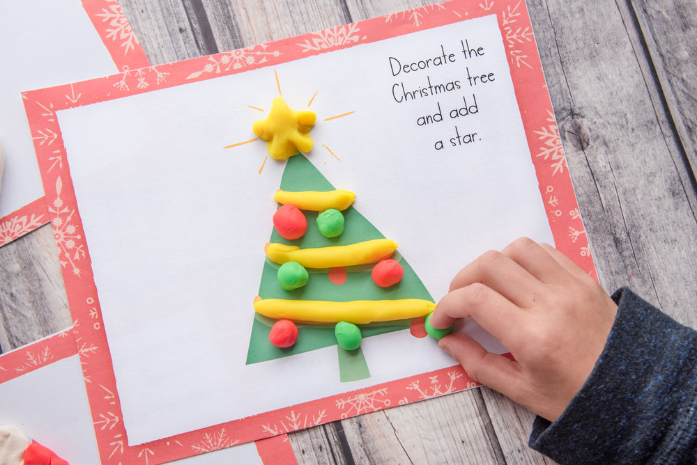 Christmas Playdoh Playdough Mat Gift for Students by Just Reed