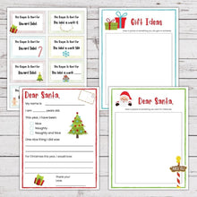 Load image into Gallery viewer, reward coupons and dear santa letters on wood background
