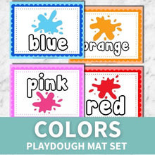 Load image into Gallery viewer, layout of colors printable playdough mats
