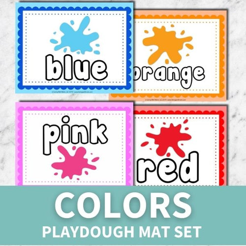 layout of colors printable playdough mats