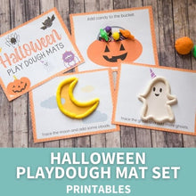 Load image into Gallery viewer, printable halloween playdough mat set
