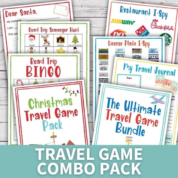 BIG Travel Games Combo (Printable Bundle)