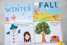 Load image into Gallery viewer, winter fall autumn colorful play doh mats
